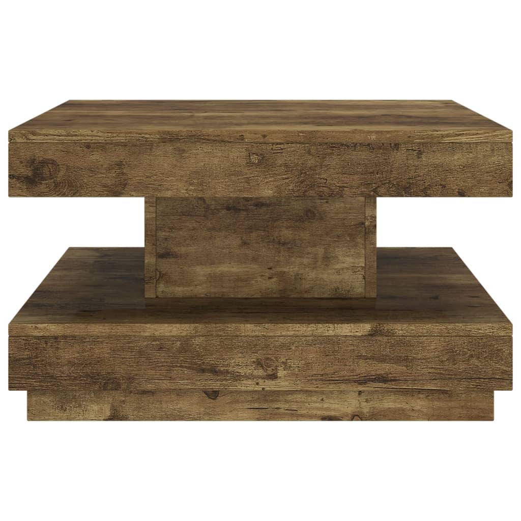 sötétbarna MDF dohányzóasztal 60 x 60 x 35 cm