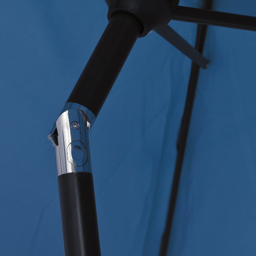 azúrkék kültéri napernyő fémrúddal 300 cm