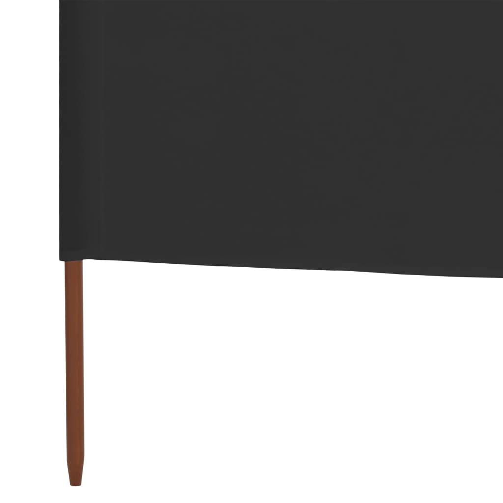 antracitszürke szövet 3-paneles szélfogó 400 x 160 cm
