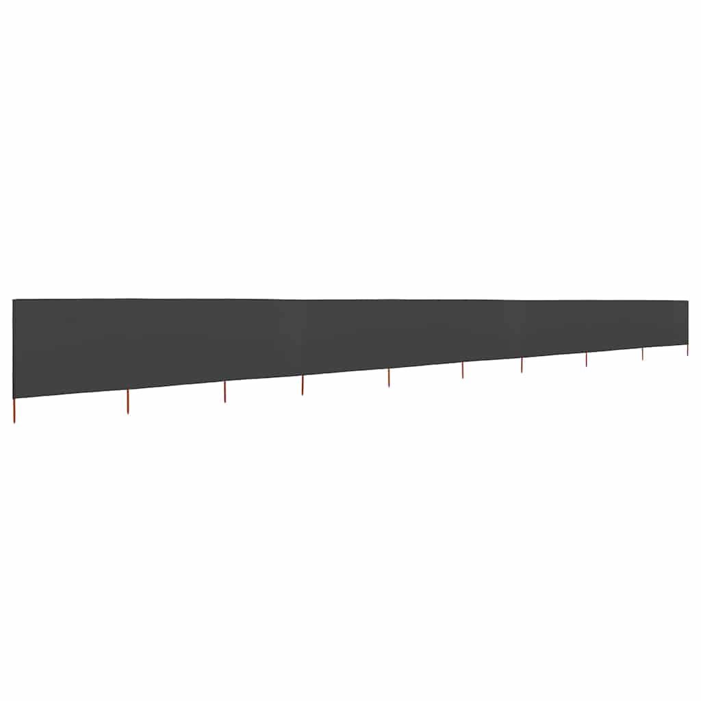 antracitszürke szövet 9-paneles szélfogó 1200 x 120 cm
