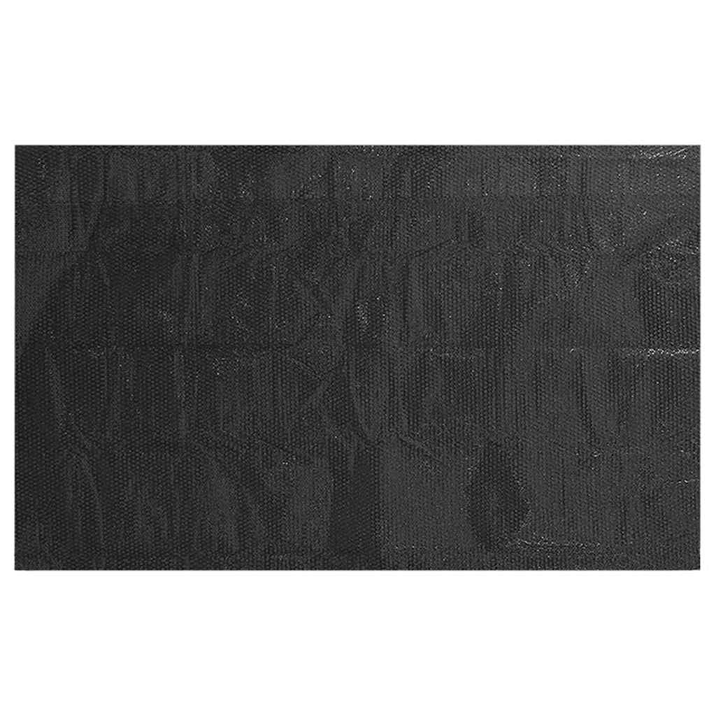fekete polietilén medence takaró 732 x 366 cm
