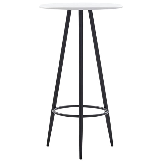 fehér MDF bárasztal 60 x 107,5 cm