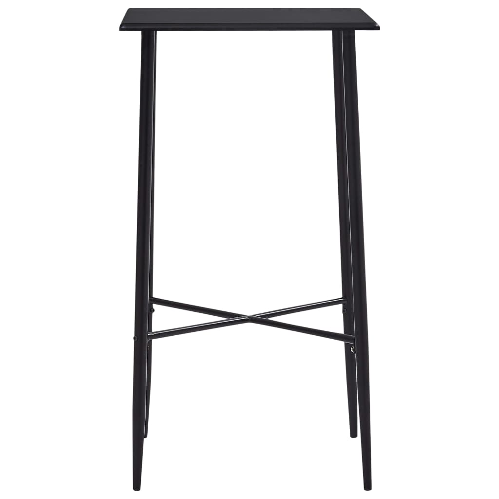 fekete MDF bárasztal 60 x 60 x 111 cm