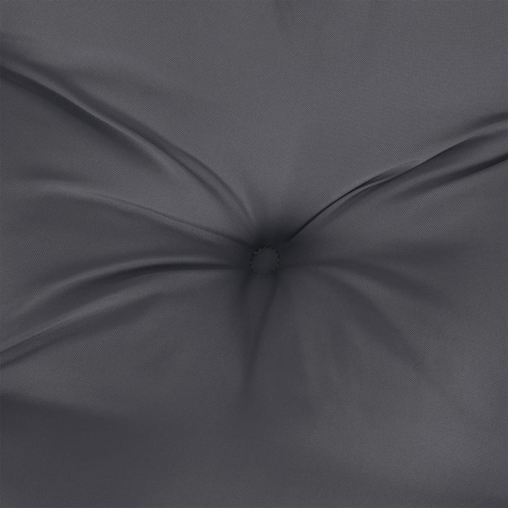 antracitszürke szövet raklappárna 60 x 61,5 x 10 cm