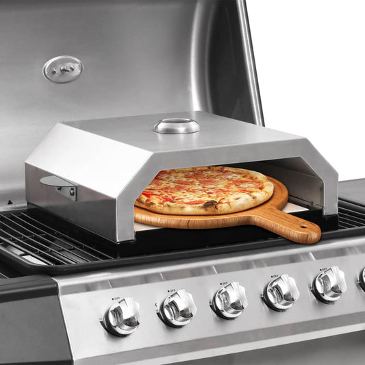 pizzasütő kerámialappal gázüzemű/faszenes grillezőhöz