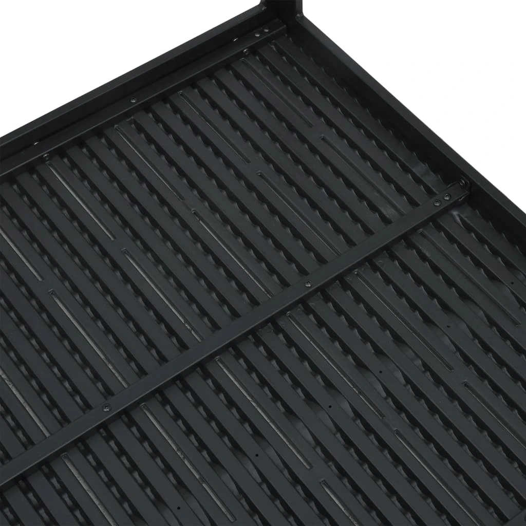 fekete fautánzatú HDPE dohányzóasztal 78 x 78 x 74 cm
