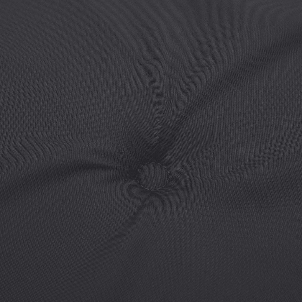 4 db fekete oxford szövet háttámlás székpárna 100x50x3 cm