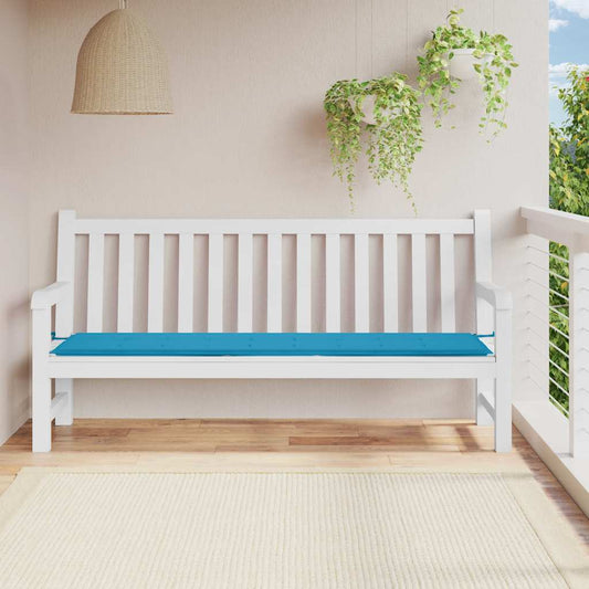 kék oxford szövet kerti padpárna 200 x 50 x 3 cm