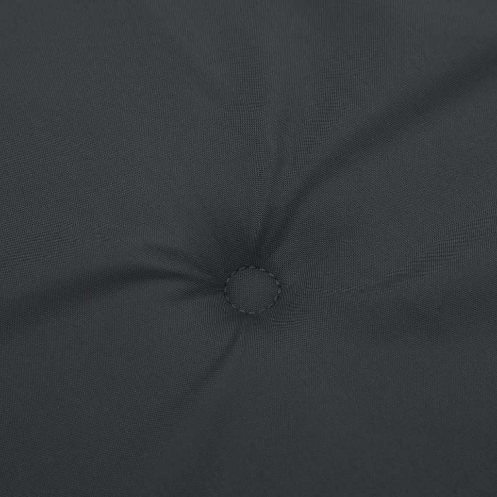 fekete oxford szövet kerti padpárna 200x50x3 cm