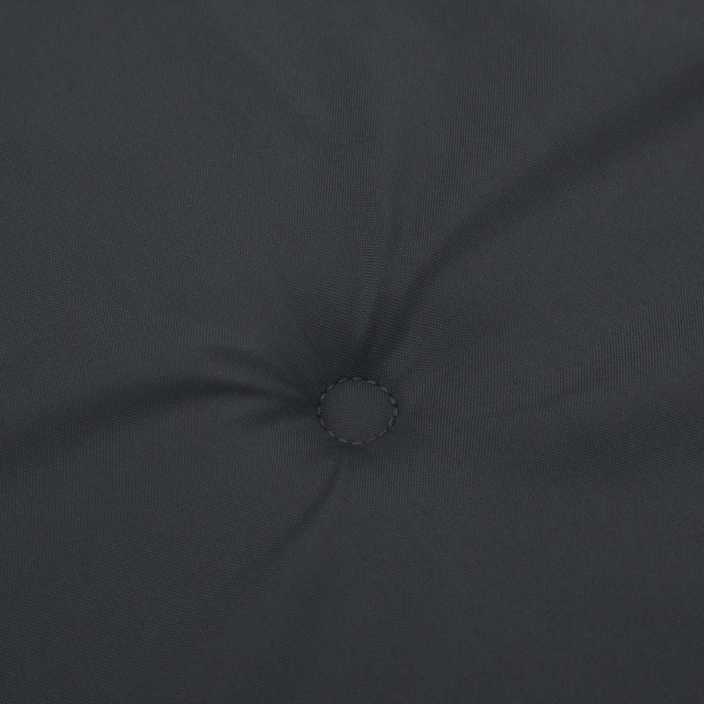 fekete oxford szövet kerti padpárna 120x50x3 cm