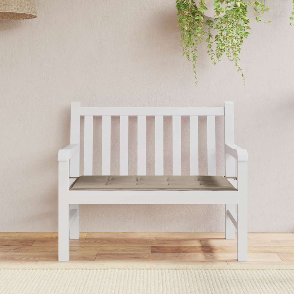 tópszínű oxford szövet kerti padpárna 120x50x3 cm
