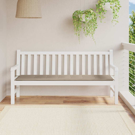 tópszínű oxford szövet kerti padpárna 180x50x3 cm