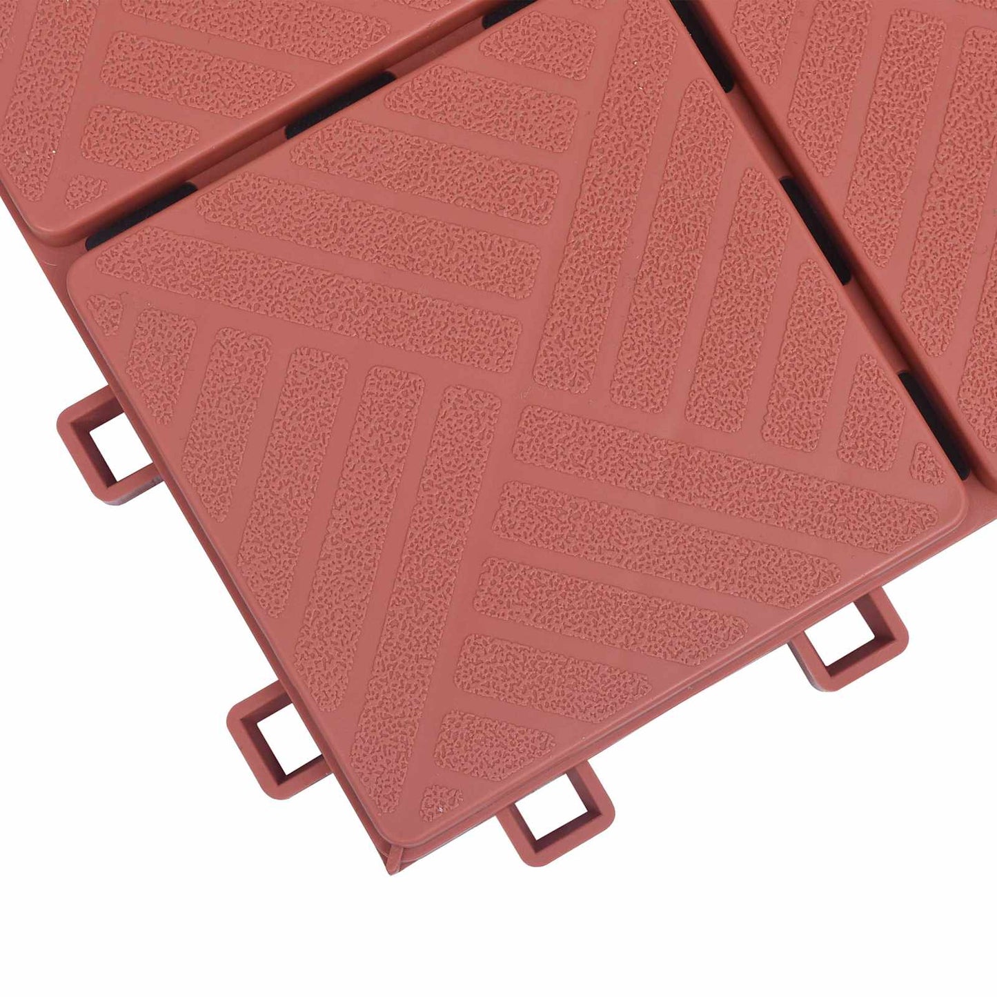 Faszegély járólap 10 pcs Piros 30,5 x 30,5 x 2,2 cm