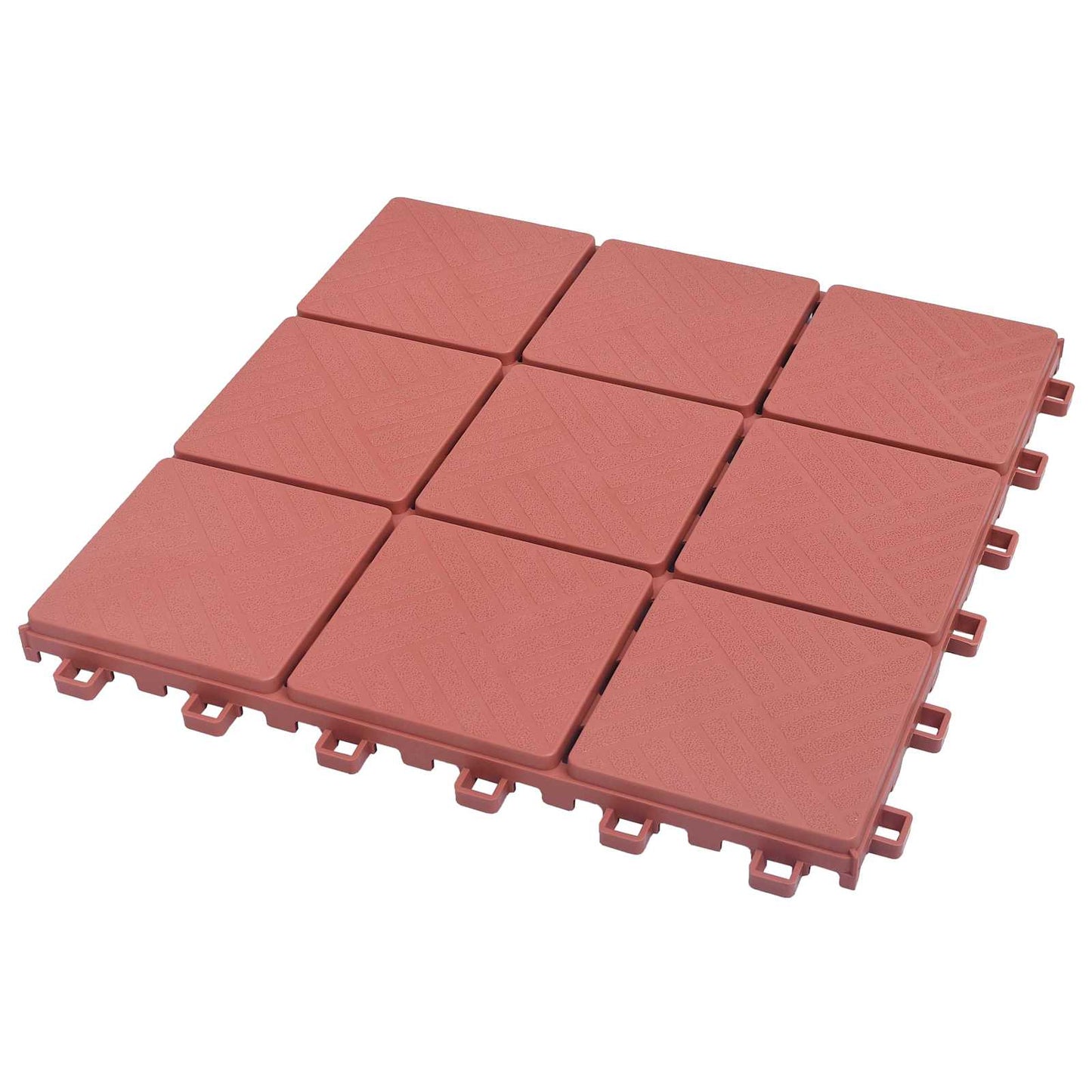 Faszegély járólap 10 pcs Piros 30,5 x 30,5 x 2,2 cm