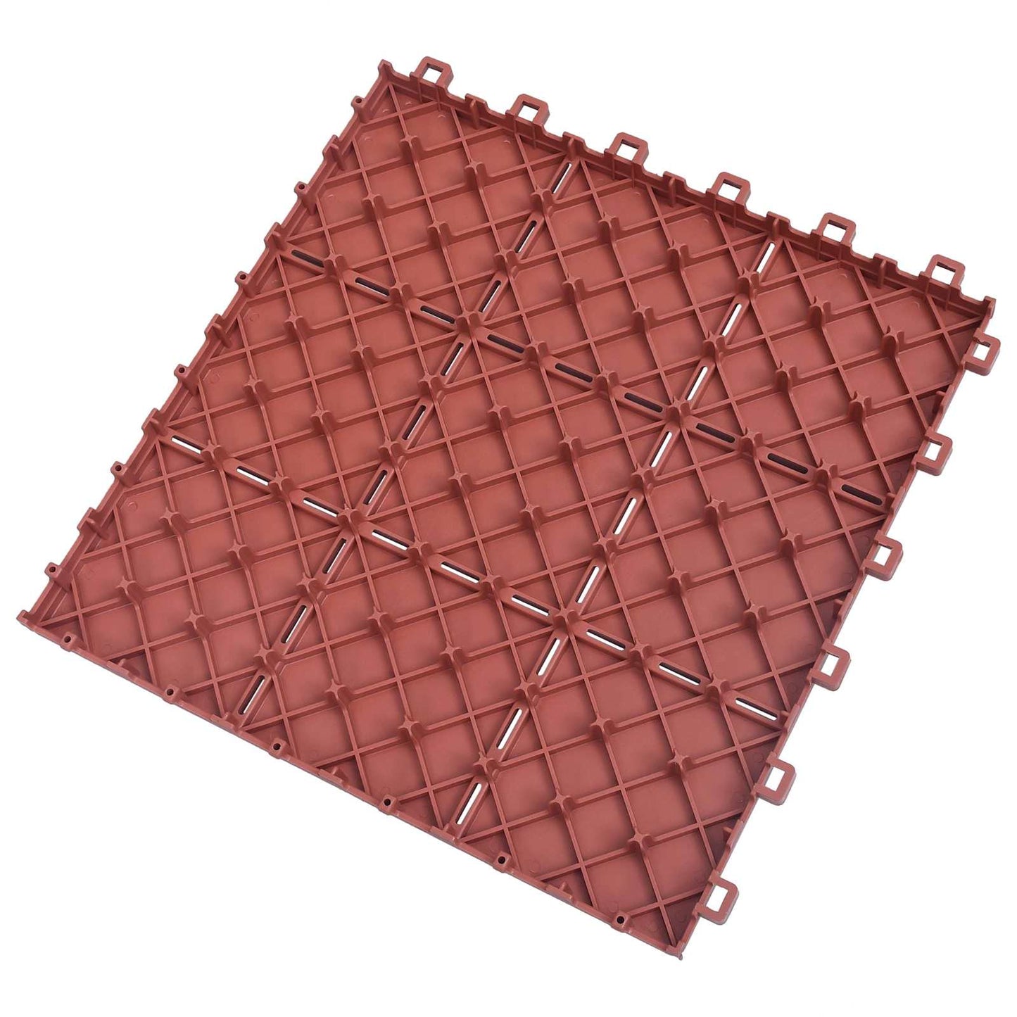 Faszegély járólap 10 pcs Piros 30,5 x 30,5 x 2,2 cm