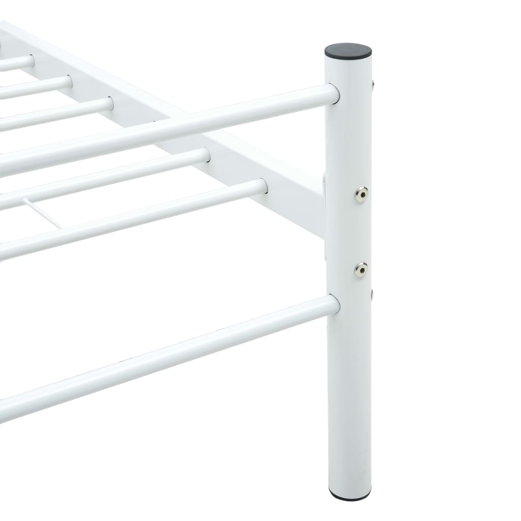 fehér fém ágykeret 90 x 200 cm