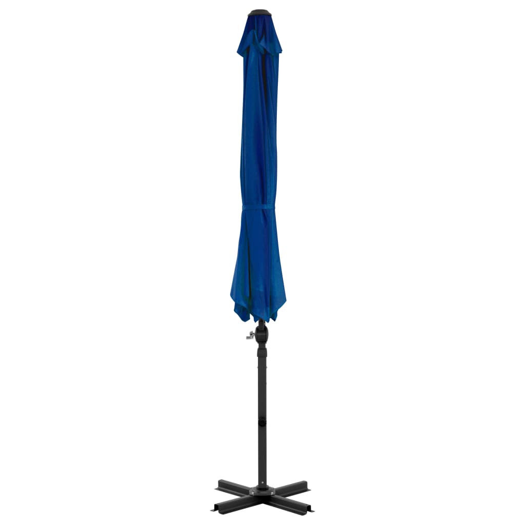 azúrkék konzolos napernyő alumíniumrúddal 300 cm