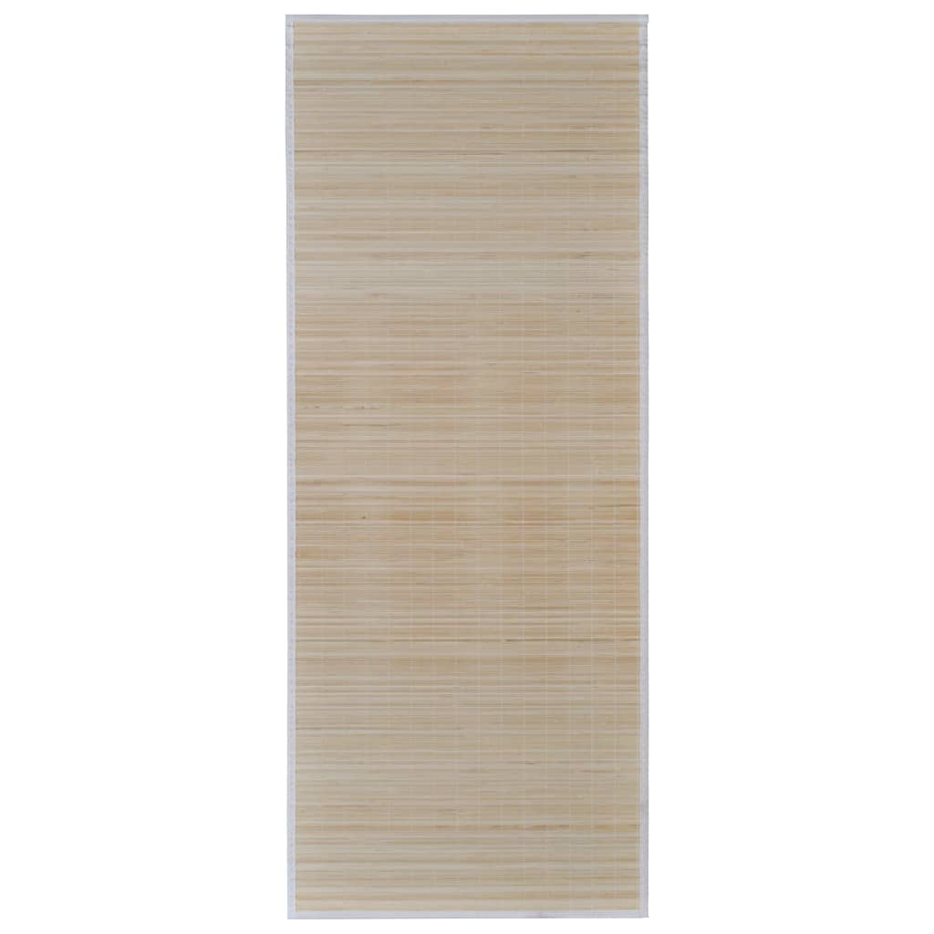 2 db téglalap alakú természetes bambuszszőnyeg 120 x 180 cm