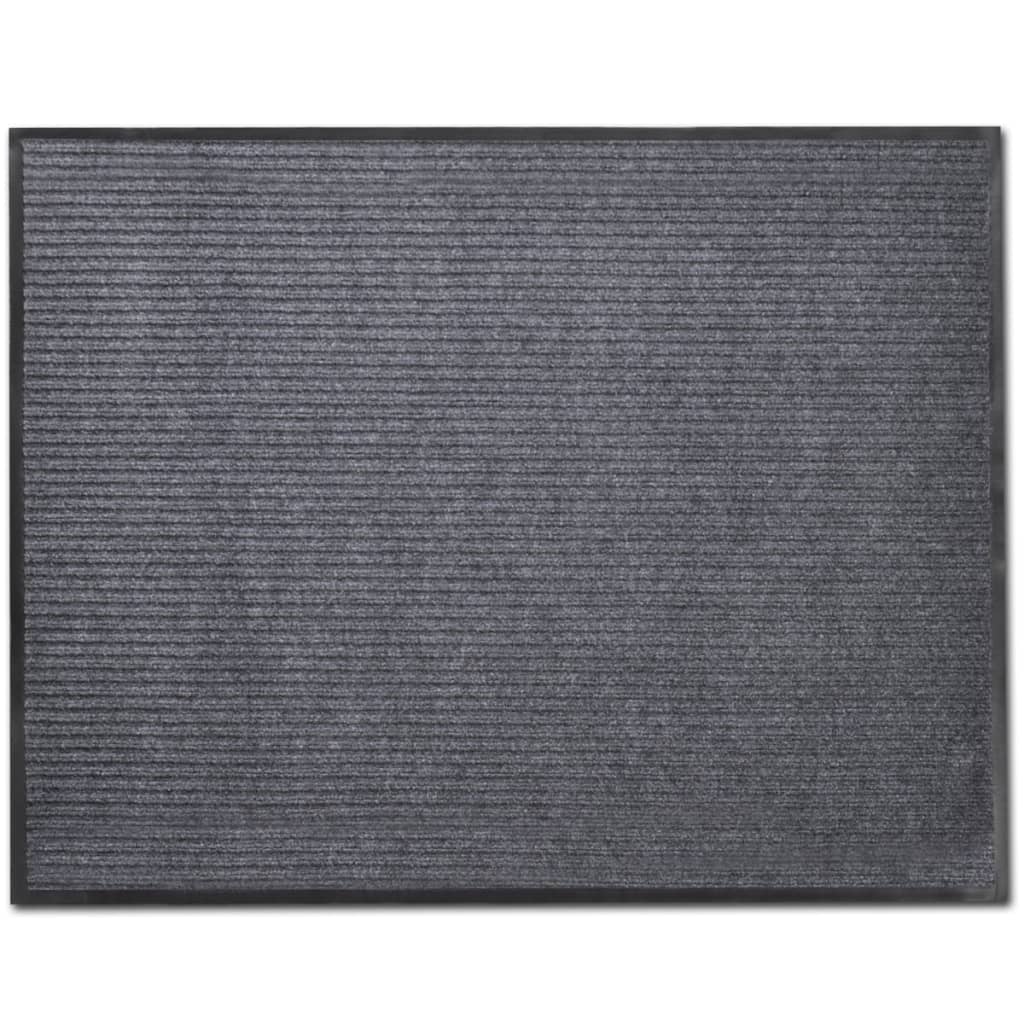 4 db szürke PVC lábtörlő 90 x 60 cm