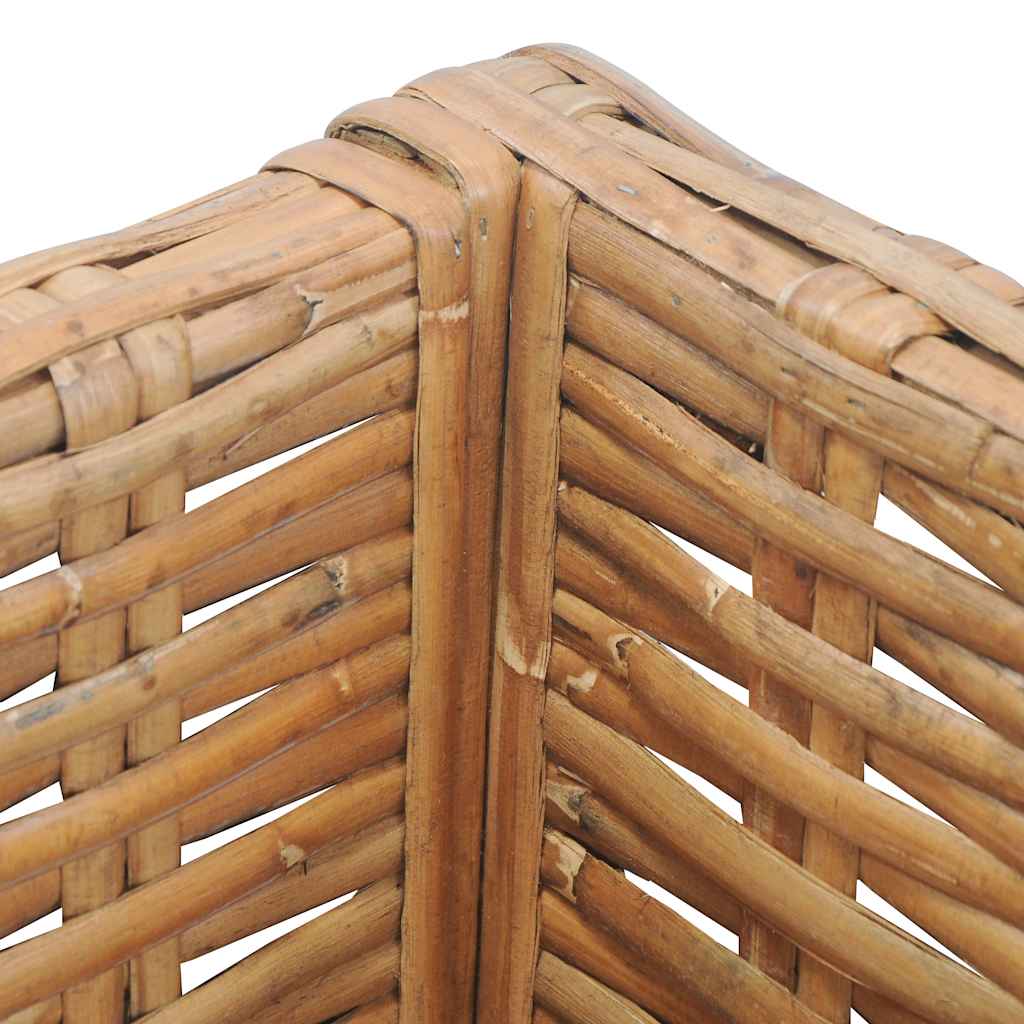 természetes rattan sarokkanapé párnával