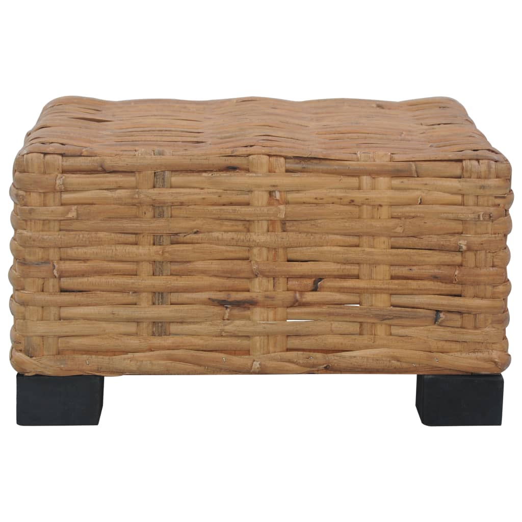 természetes rattan dohányzóasztal 47 x 47 x 28 cm
