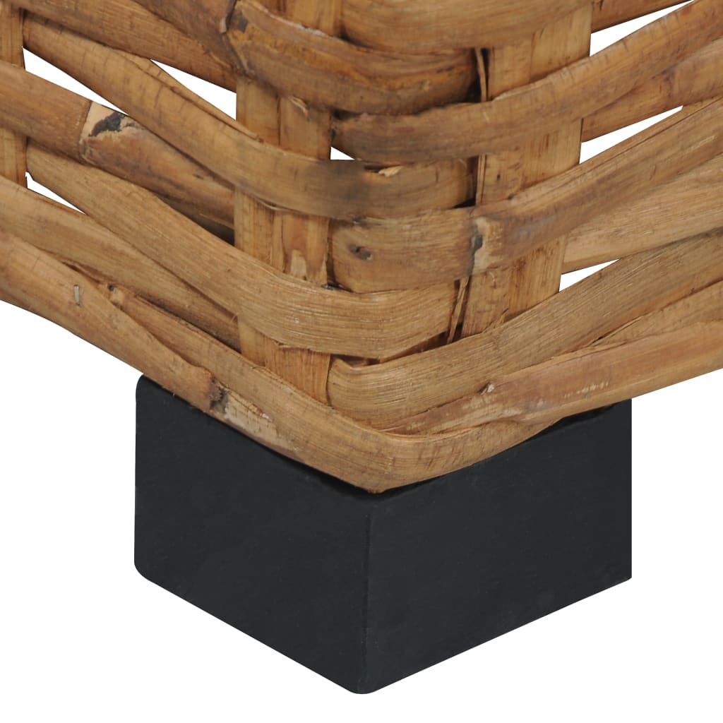 természetes rattan dohányzóasztal 47 x 47 x 28 cm