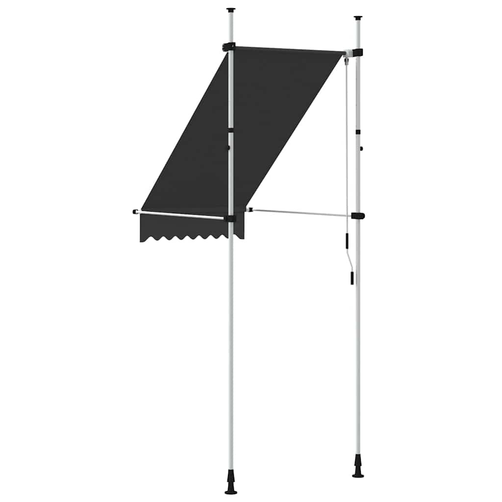 kézzel feltekerhető antracitszürke napellenző 100 cm