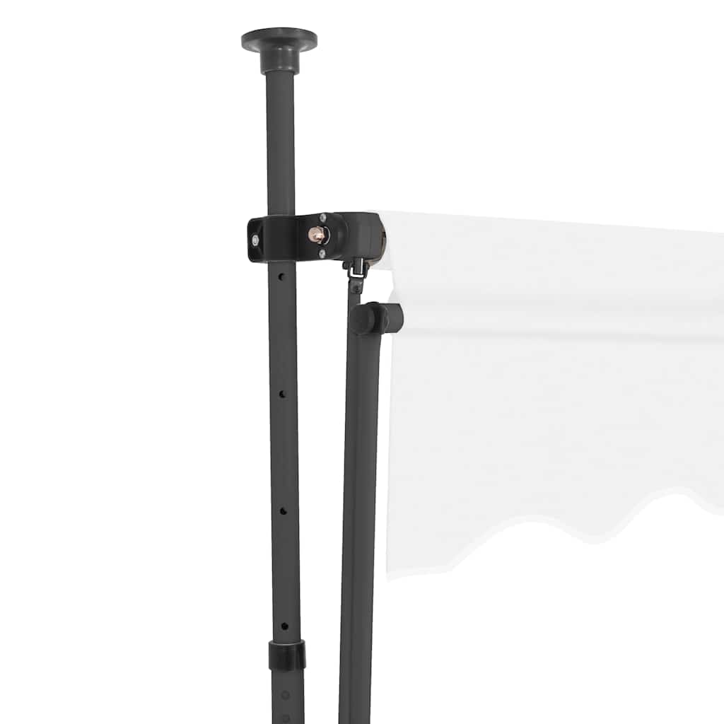 krémszínű kézzel kihúzható LED-es napellenző 400 cm