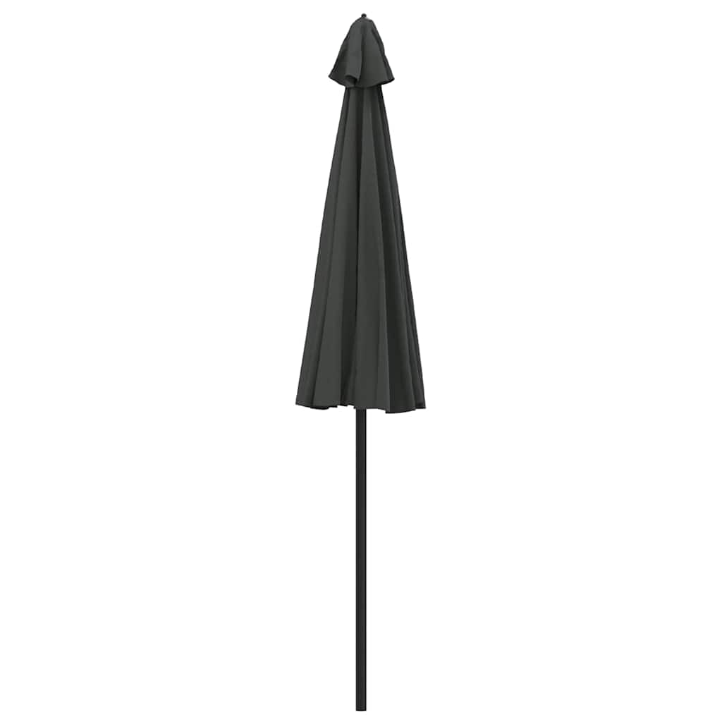 antracitszürke kültéri napernyő alumíniumrúddal 270 cm