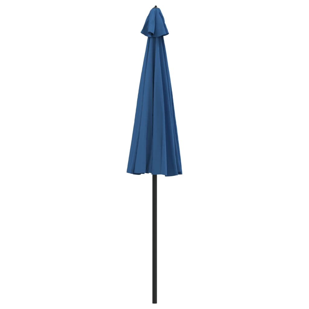 azúrkék kültéri napernyő alumíniumrúddal 270 cm