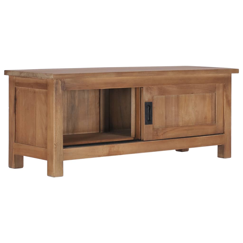 tömör tíkfa TV-szekrény 90 x 30 x 35 cm