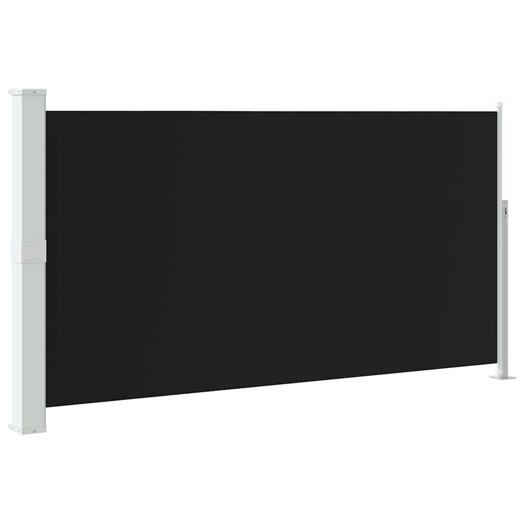 fekete kihúzható oldalsó teraszi napellenző 170 x 300 cm
