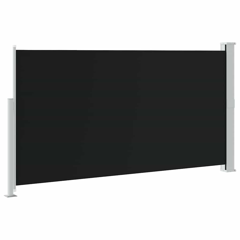 fekete kihúzható oldalsó teraszi napellenző 170 x 300 cm