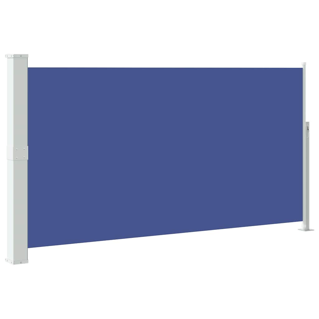 kék kihúzható oldalsó teraszi napellenző 170 x 300 cm