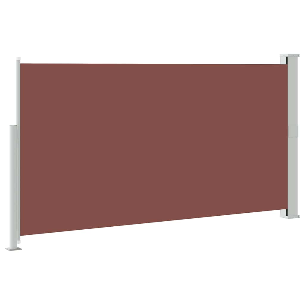 barna kihúzható oldalsó teraszi napellenző 170 x 300 cm