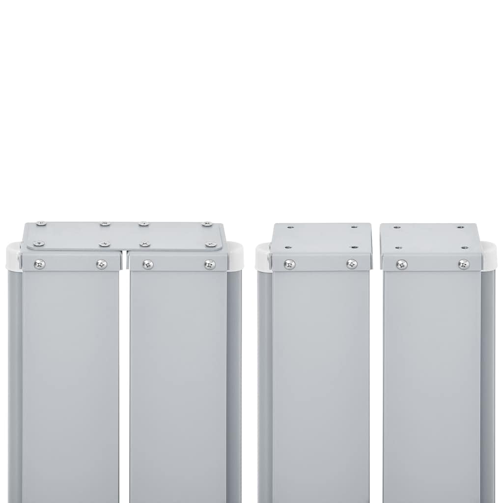 antracitszürke behúzható oldalsó napellenző 100 x 600 cm