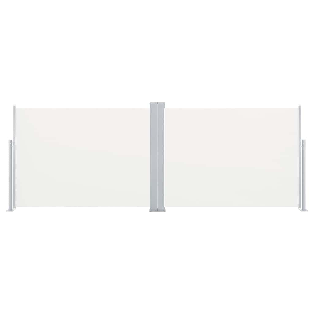 krémszínű behúzható oldalsó napellenző 100 x 1000 cm
