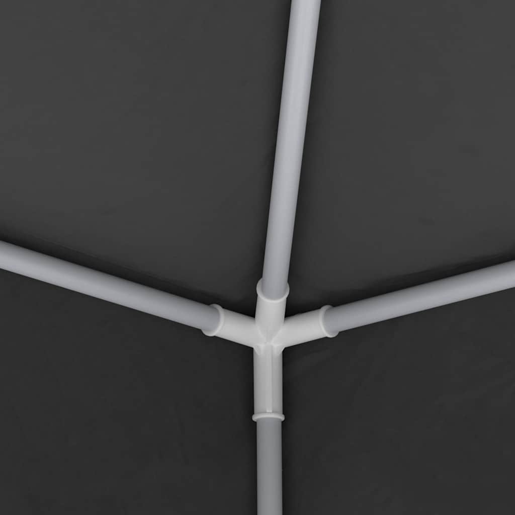 antracitszürke rendezvénysátor oldalfalakkal 4 x 6 m 90 g/m²