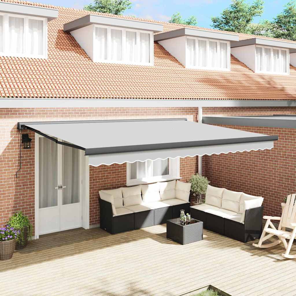 Napernyő keret Antracit 400 × 300 cm Alumínium