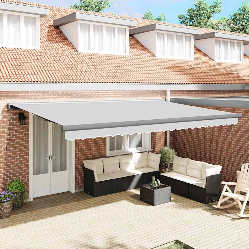 Napernyő keret Antracit 500 × 300 cm Alumínium