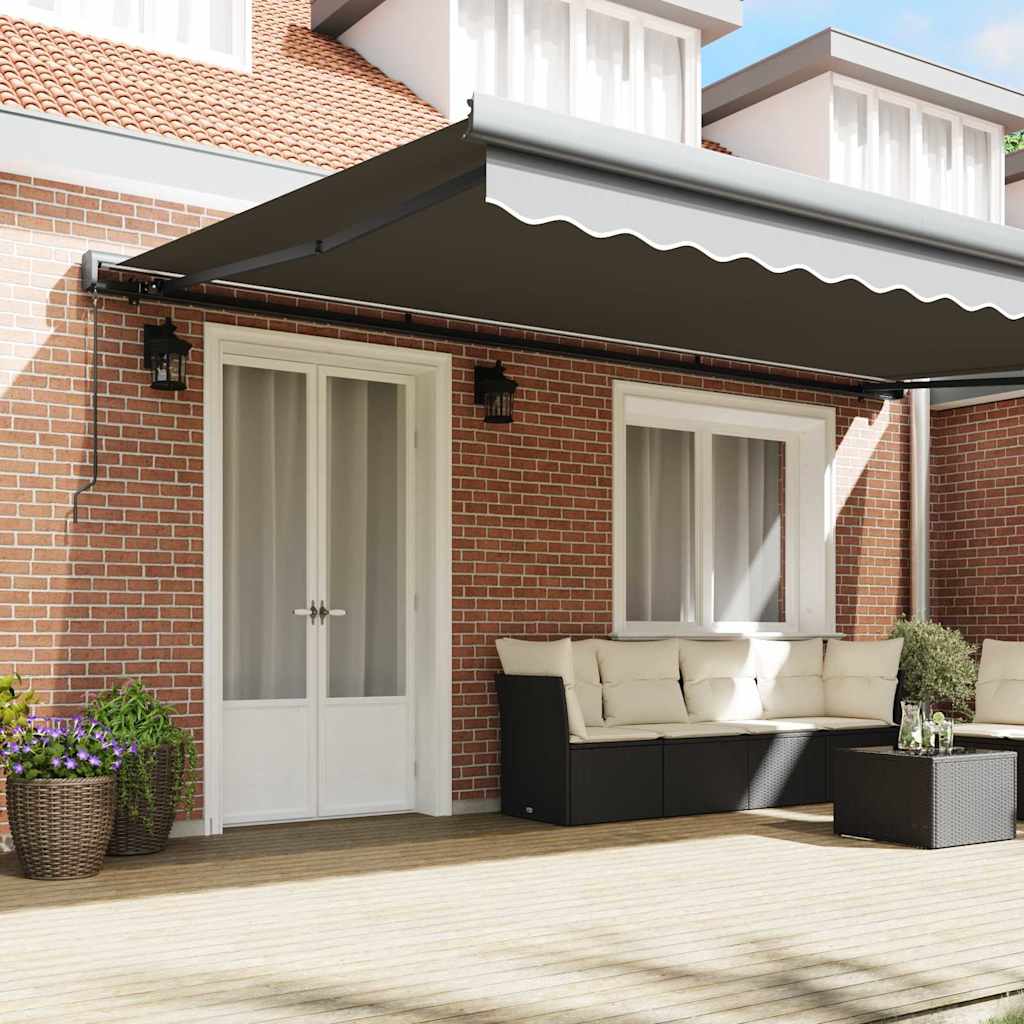 Napernyő keret Antracit 500 × 300 cm Alumínium