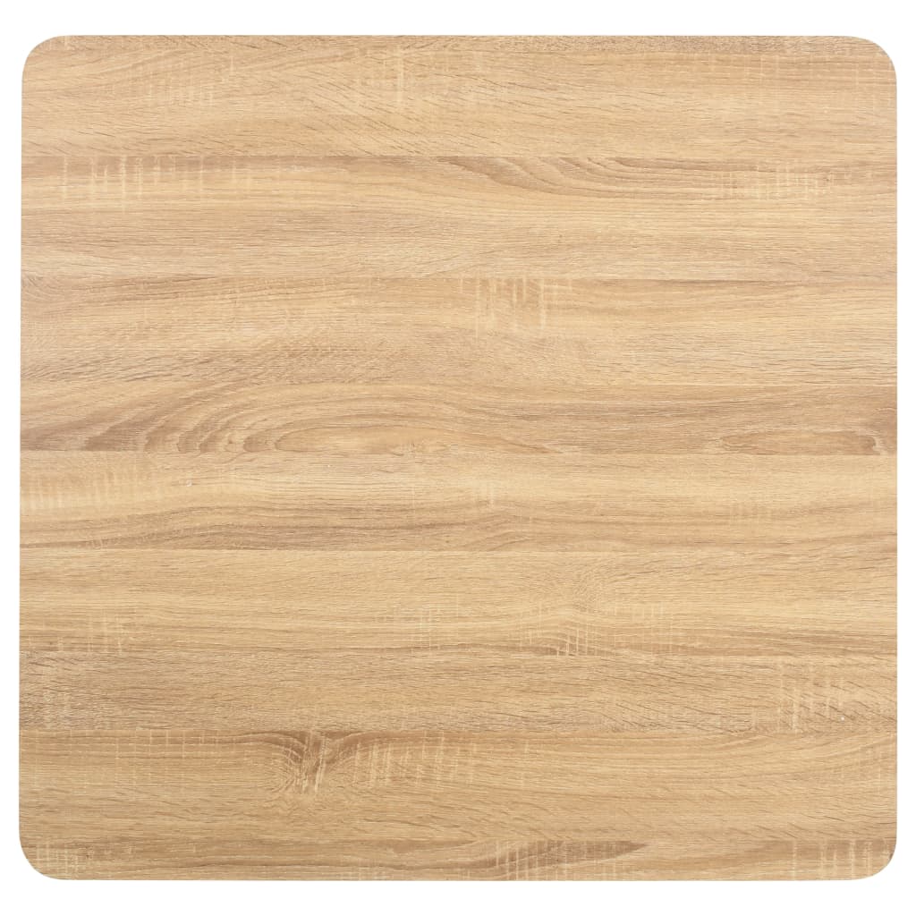 világosbarna MDF bisztróasztal 80 x 80 cm
