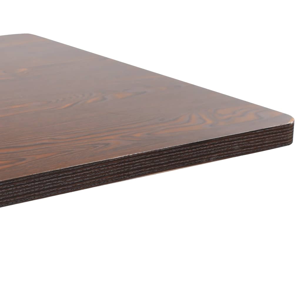 sötétbarna MDF bisztróasztal 80 x 80 cm