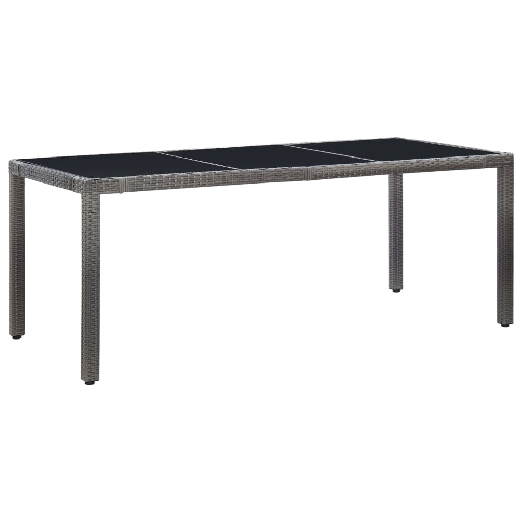 9 részes szürke kültéri polyrattan étkezőgarnitúra