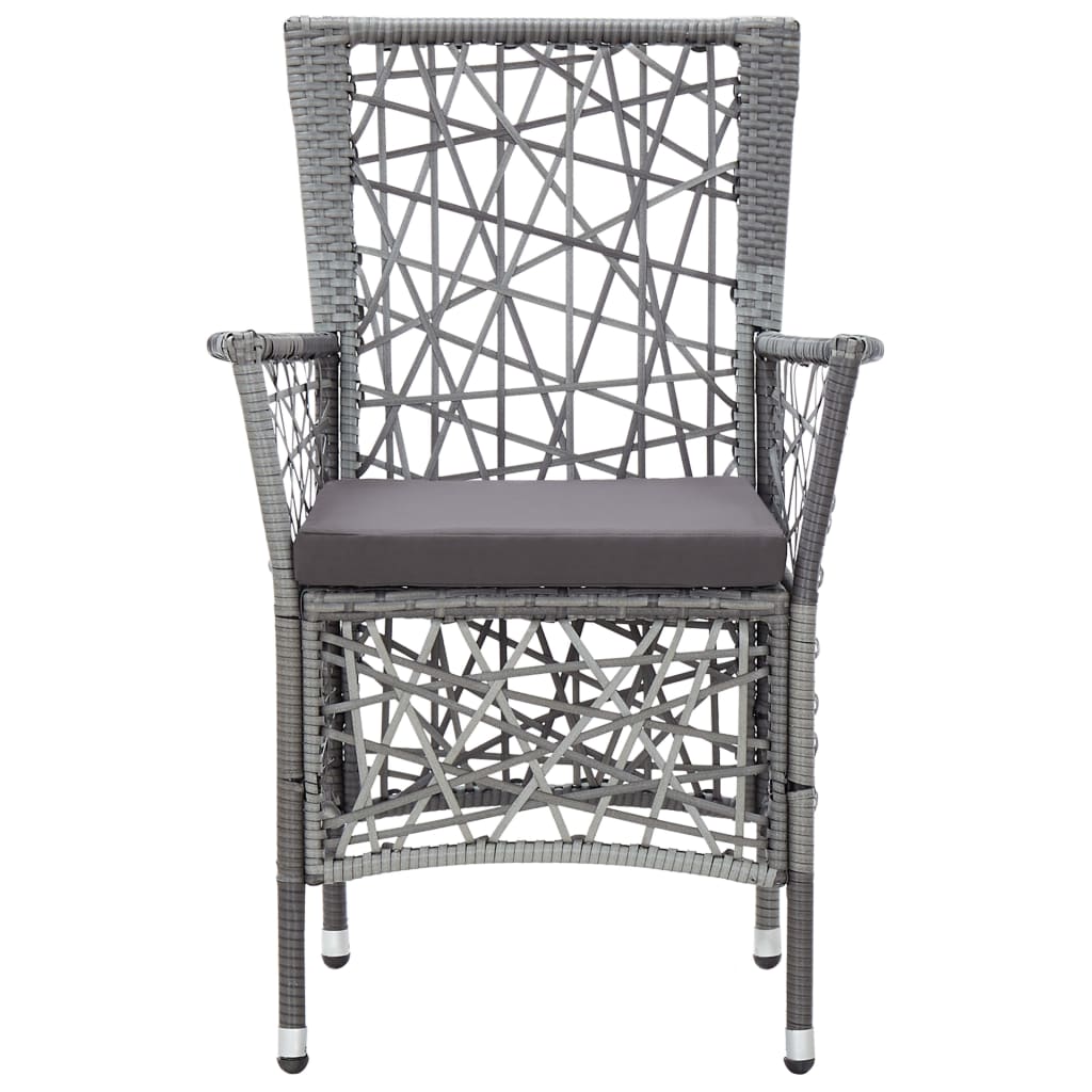 7 részes szürke kültéri polyrattan étkezőgarnitúra