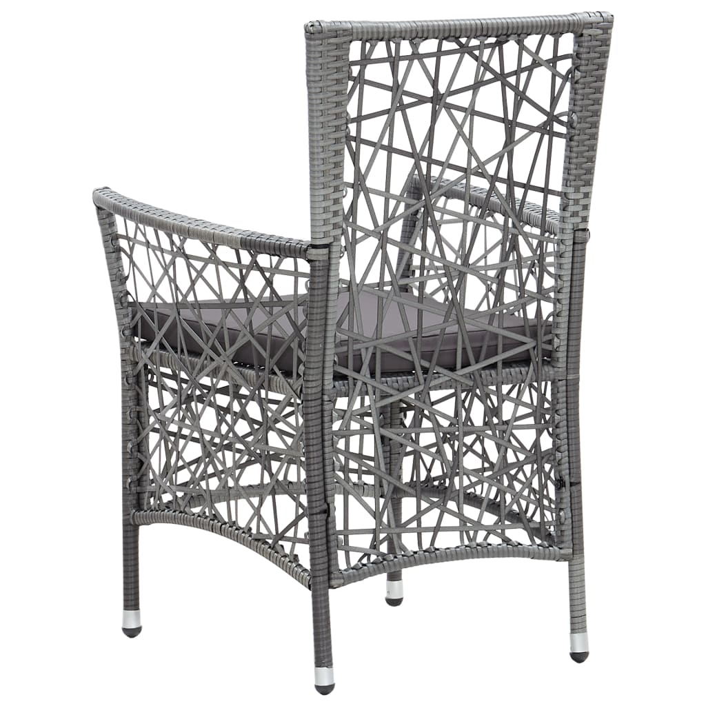 7 részes szürke kültéri polyrattan étkezőgarnitúra