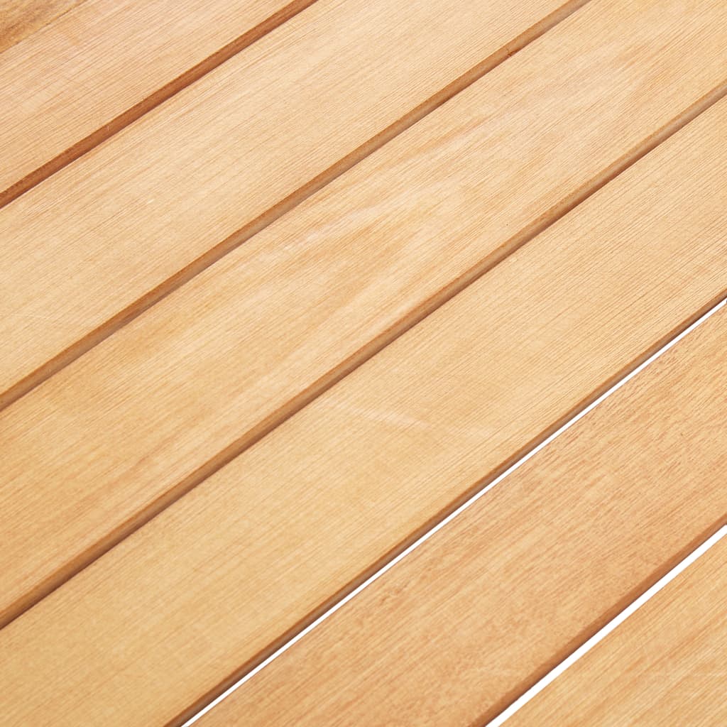 7 részes kültéri fekete polyrattan és akácfa étkezőgarnitúra