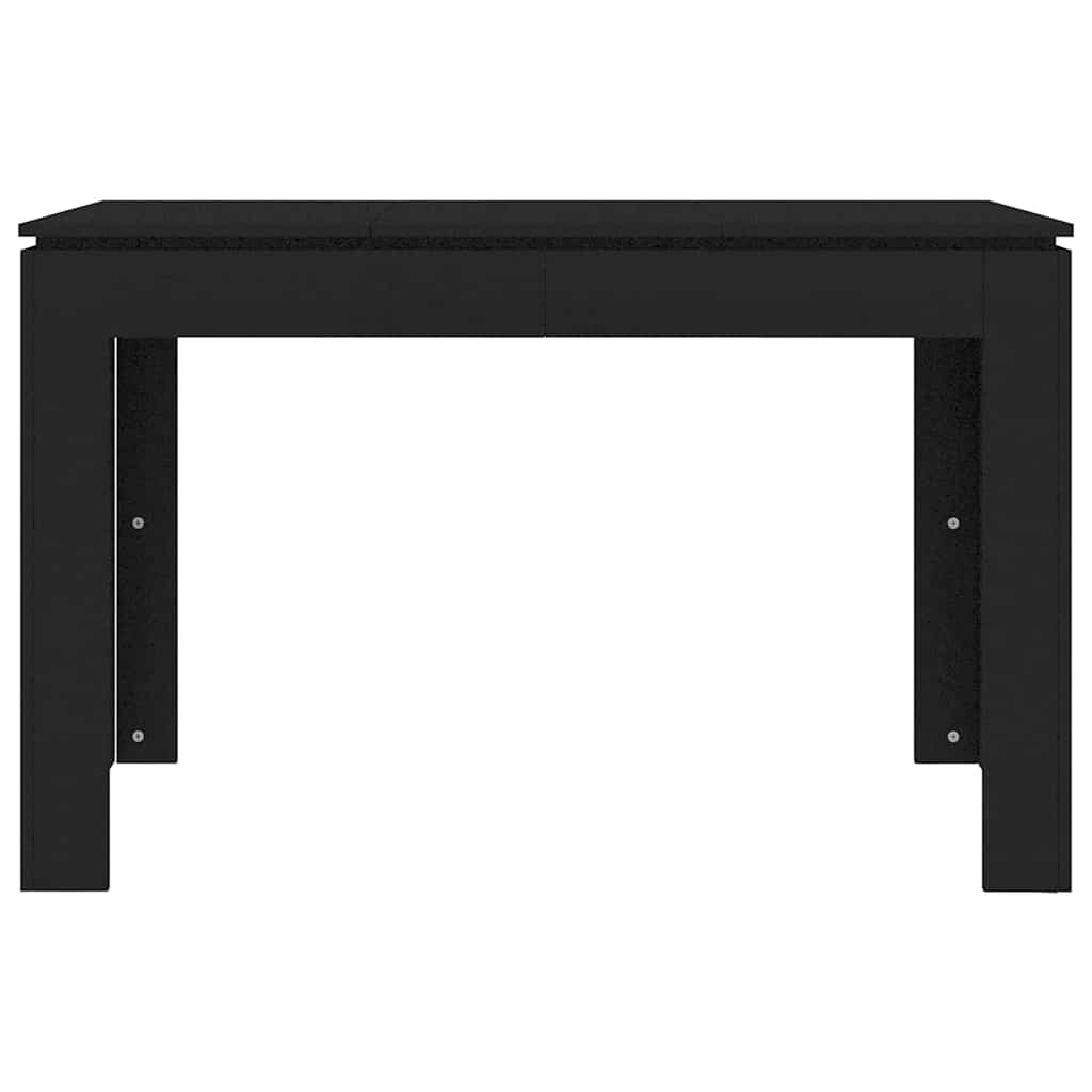 fekete szerelt fa étkezőasztal 120 x 60 x 76 cm