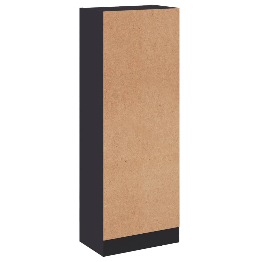 3 szintes szürke szerelt fa könyvszekrény 40 x 24 x 109 cm