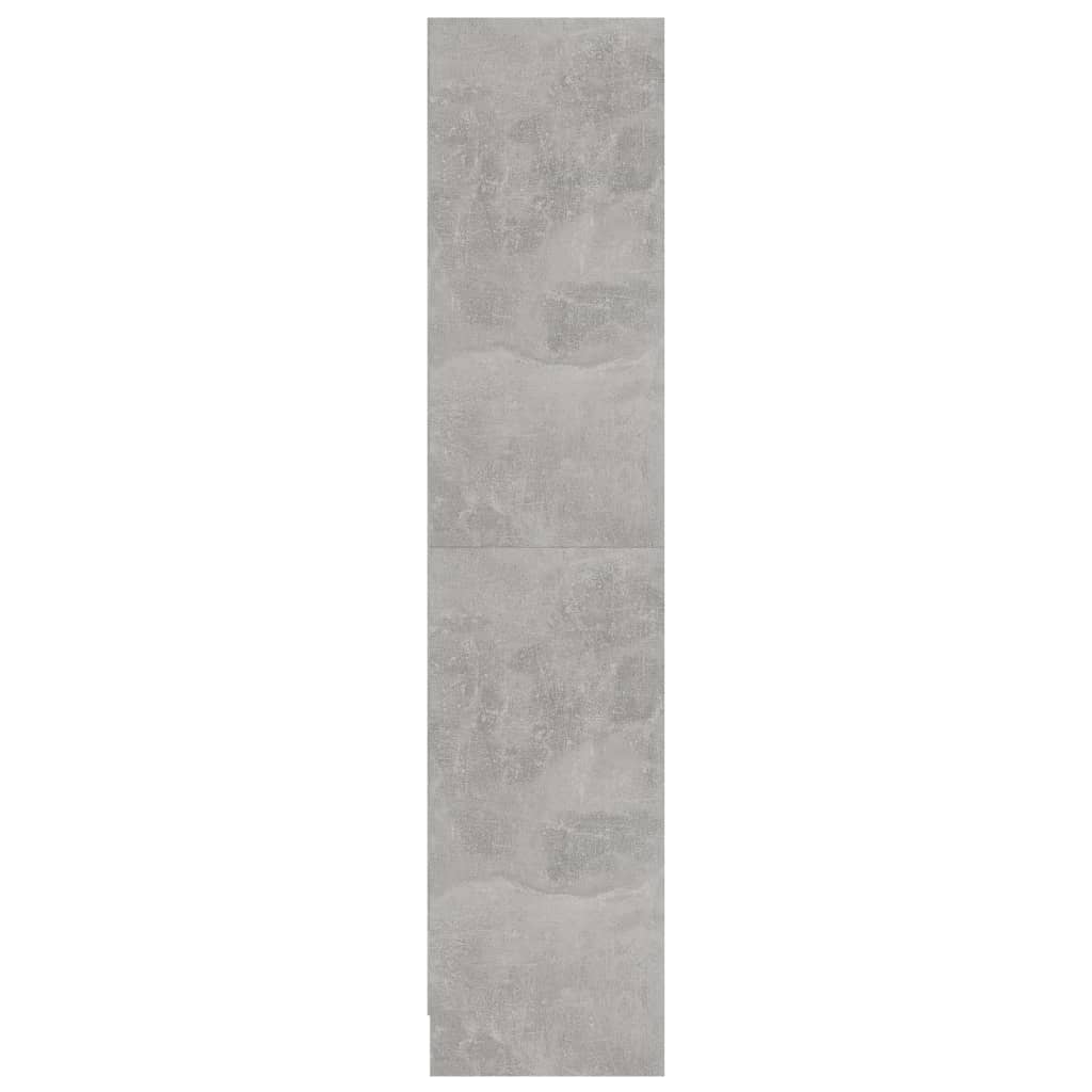 3 szintes betonszürke szerelt fa könyvszekrény 60x24x109 cm